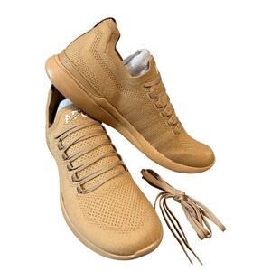 NWB APL Size 13 MEN'S TECHLOOM BREEZE Tan Sneakers Athletic Slip On